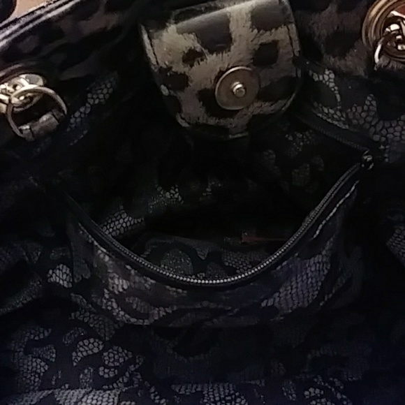 ❄Lrg Grey Leopard Tote Bag - Picture 4 of 8